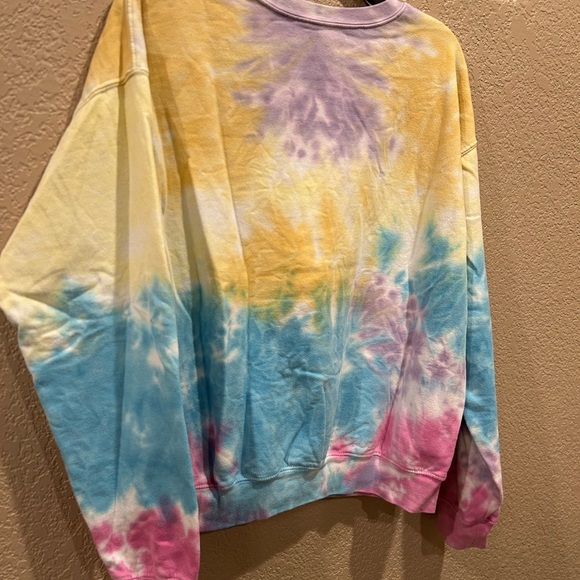 Nickelodeon SpongeBob SquarePants Crew Colorful Tie-Dye Sweatshirt - Picture 6 of 8